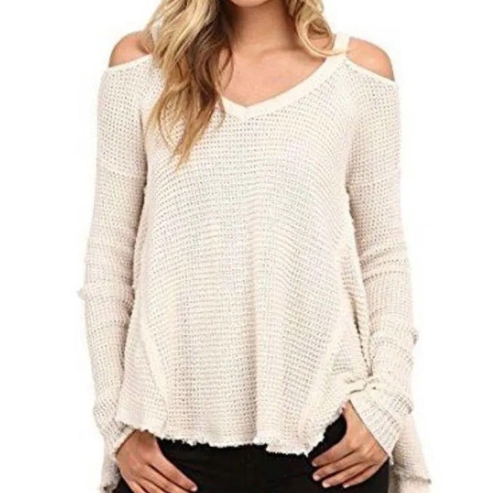 Free people Women's Cream Sweater size M
